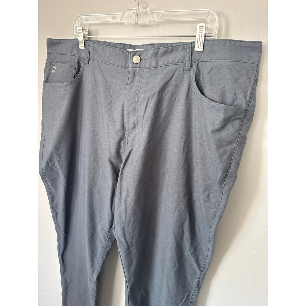 Peter Millar Crown Sport Gray 5-Pocket Performance Pants Mens 42x32 Golf Stretch